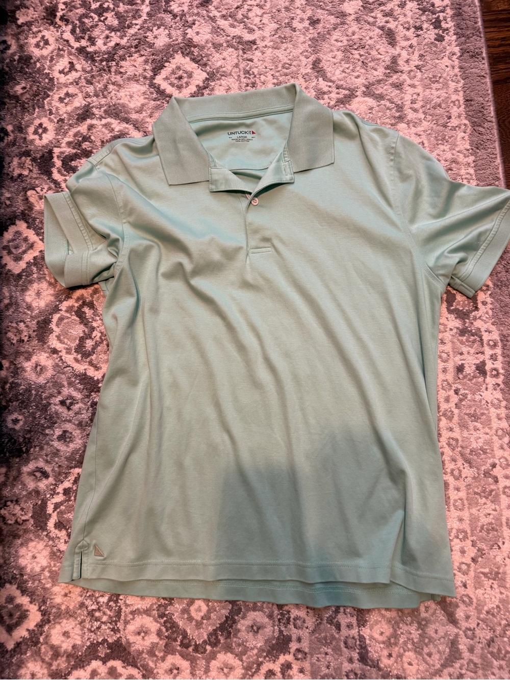 UNTUCKit Light Mint Green Short-Sleeve Polo
